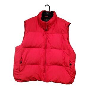 Consensus Outerwear Down Filled Waterfowl Feathers Red Fleece Lined Vest…